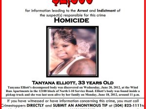 Tanyana Elliott, 33 - Homicide Photo