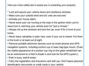 Safety Tips Photo