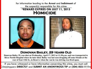 Donovan Bailey, 29 - Homicide Photo