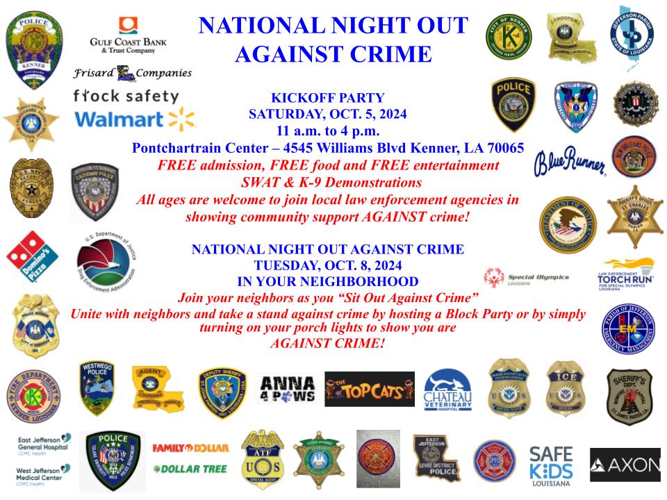 2024 Night Out Against Crime Promotional Flyer