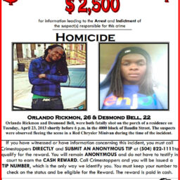 Orlando Rickmon, 26 Desmond Bell 22 – Homicide