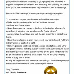 Safety Tips