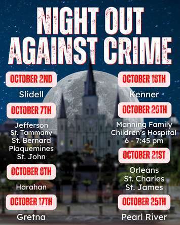2025 Night Out Against Crime in October